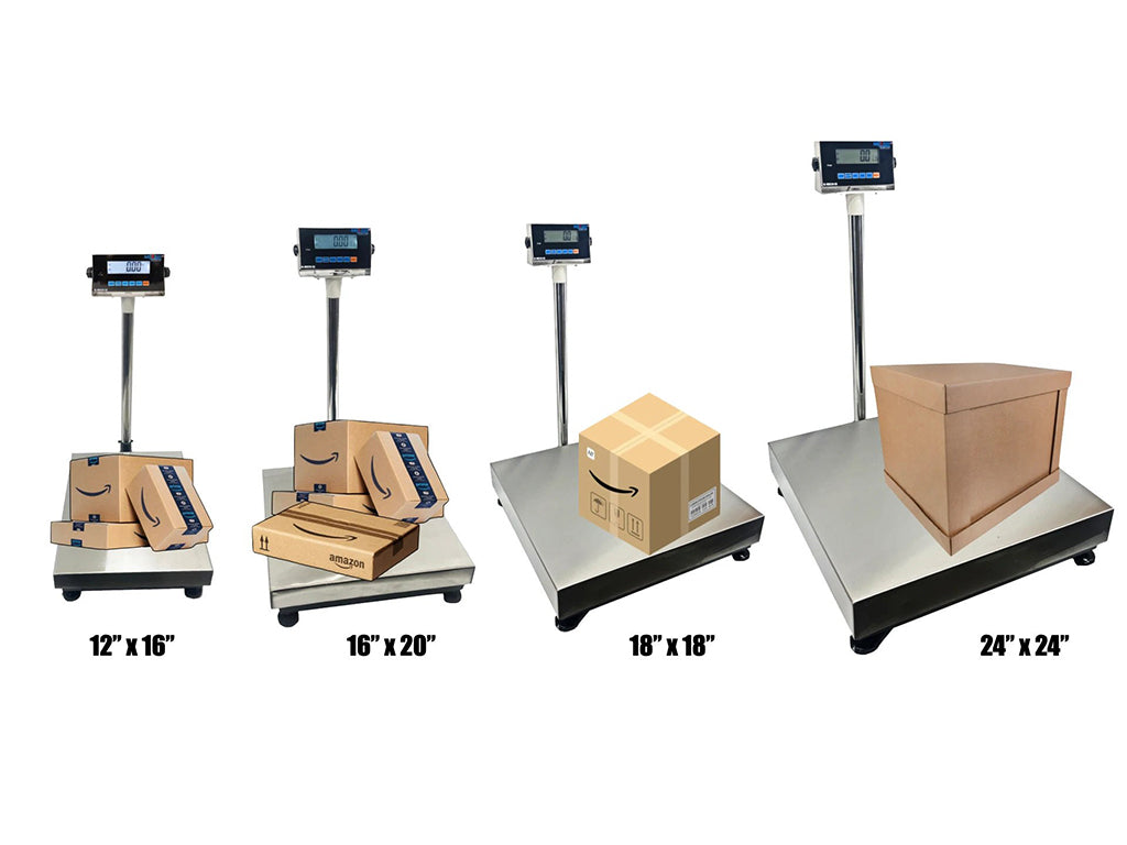 600LB Weight Computer Scale Digital Floor Platform Shipping Warehouse Postal