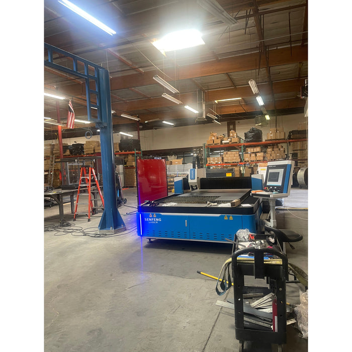 USED Senfeng 1.5kw Fiber laser machine ( fits 5x10 sheets )