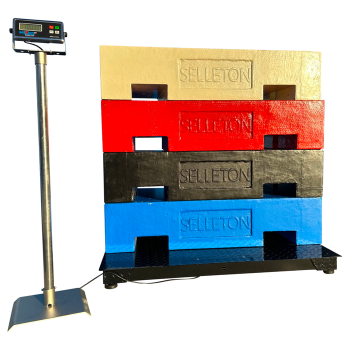 SellEton SL-700-4x4  (48" x 48") Industrial Floor Scale l Warehouse Pallet