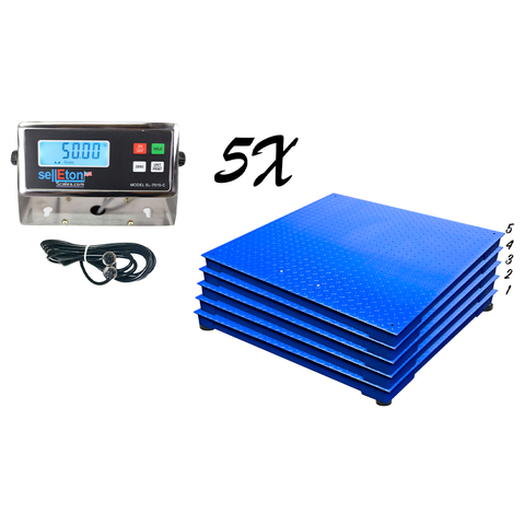 SL-700-4x8-NN Floor Scale Multi-Pack – 48" x 96" (4' x 8')