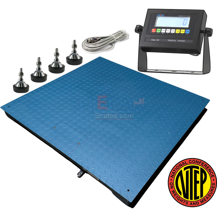 SellEton SL-800-7x7-30 NTEP 7' x 7' / 84" x 84" Industrial Floor scale with 30,000 lbs x 5 lb