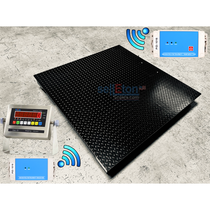SellEton NTEP Certified SL-800-W (40" x 40") Wireless Industrial Floor scales