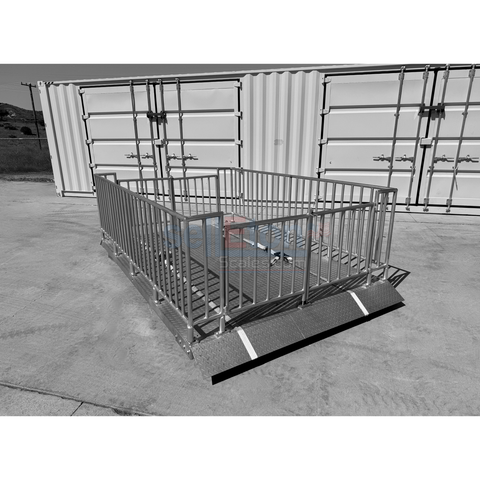 SL-930 Portable Livestock Cage Scale – 120" x 84" (10' x 7') Platform