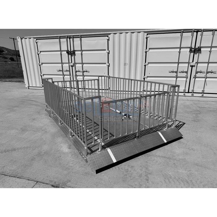 SL-930-10’x7’ ( 120” x 84” ) platform Cage system Portable Livestock Animal Weighing Scale