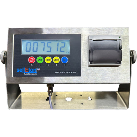 SL-7510-SS-P & SL-7512-SS-P Stainless Steel Indicator with Printer