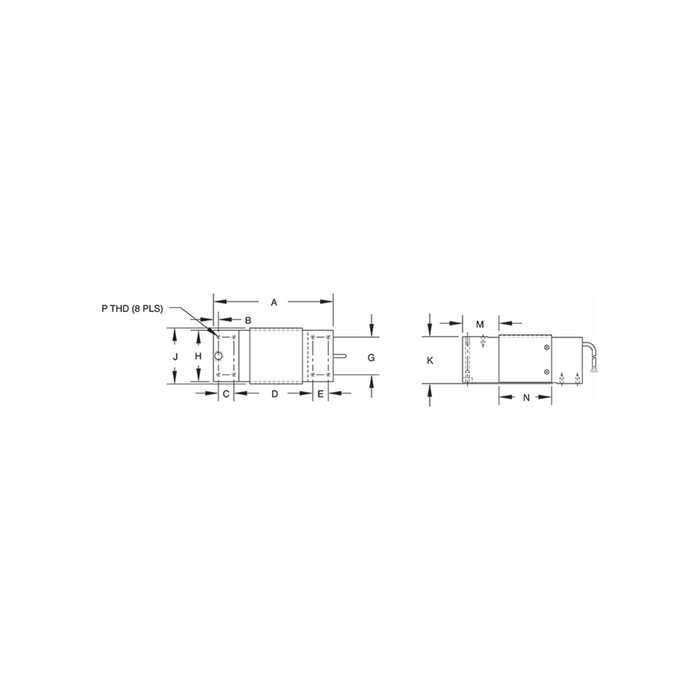 VPG® Tedea-Huntleigh® 1250 Aluminum, Single Point Load Cell