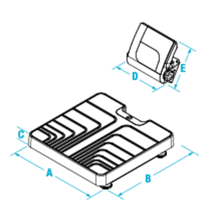 150-10-7 Digital Physician Scale Floor-Level