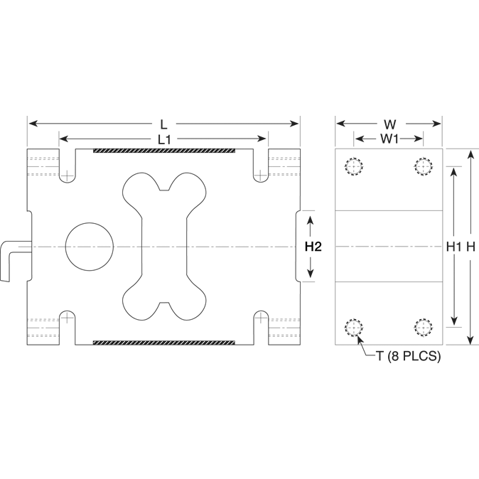 VPG® Tedea-Huntleigh® 1320 Aluminum, Single Point Load Cell
