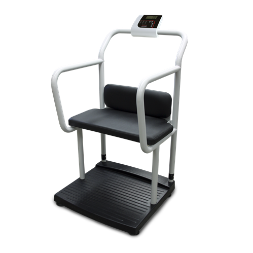 250-10-4 Bariatric Scale with Handrail and Chair Seat