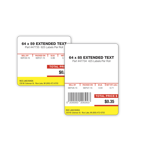 Color Imprint Label