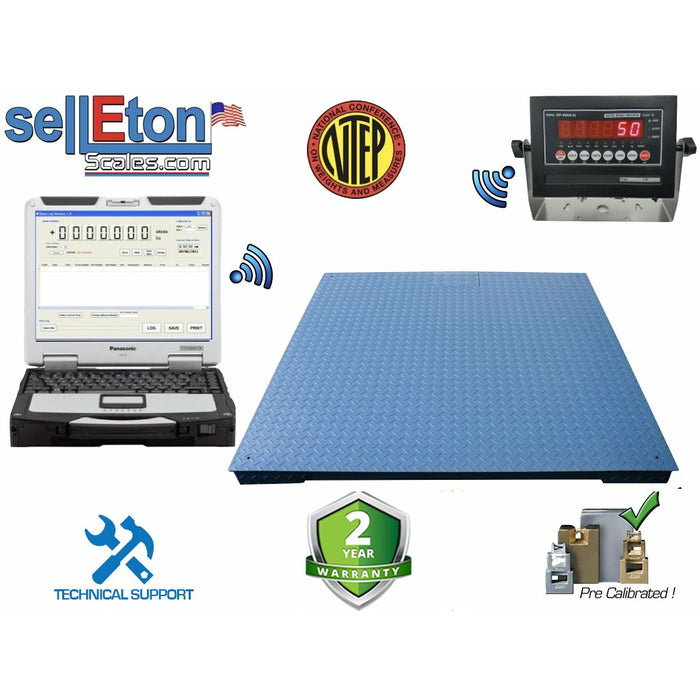 SellEton SL-800 Industrial NTEP 2' x 2' & 4' x 4' Floor scale for Warehouse pallet weighing