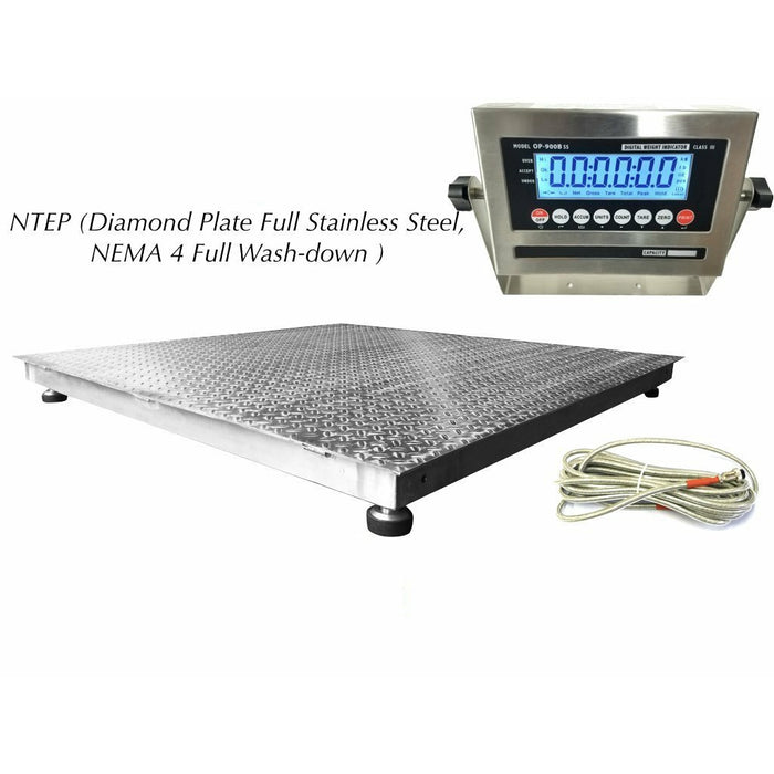 SL-800-SS NTEP (Legal for trade) Washdown Floor Scale ( ALL Variants )