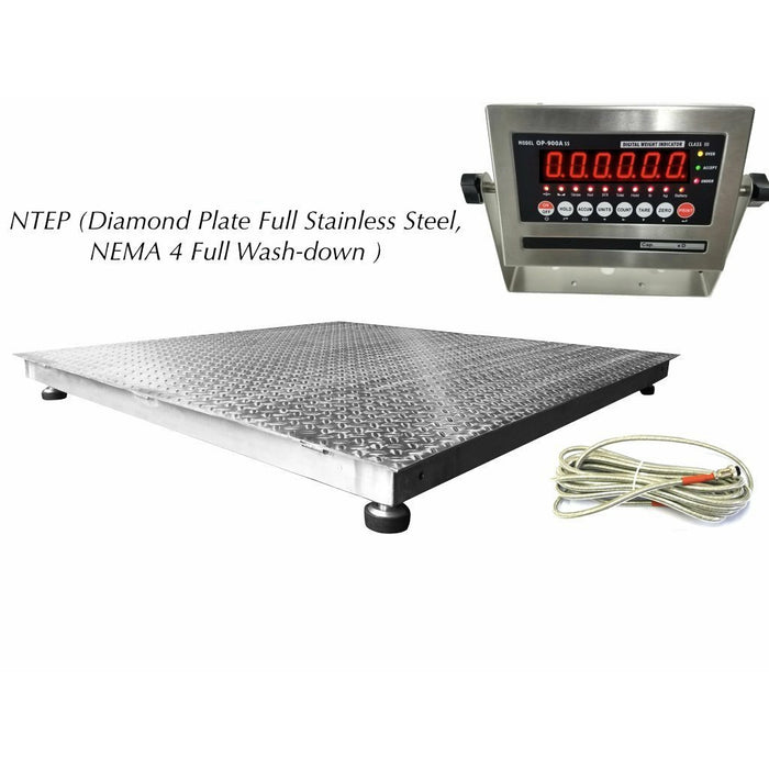 SL-800-SS NTEP (Legal for trade) Washdown Floor Scale ( ALL Variants )