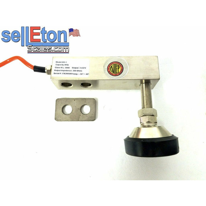 GX-1-4k lb NTEP Shear Beam Load Cell Sensors for Platform Floor Scale with Feet & Spacers - SellEton Scales 