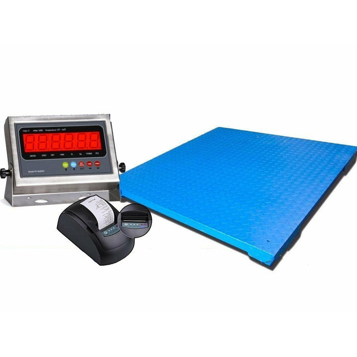 SellEton NEW NTEP 5' x 5' | 60" x 60" Industrial Floor scale with printer / 10,000 x 2 lb