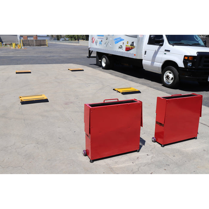 SellEton SL-928-1624-4  16" x 24" x 2" Four Portable Weigh Pads/ Indicator & Printer/ 100,000 lb x 20 lb