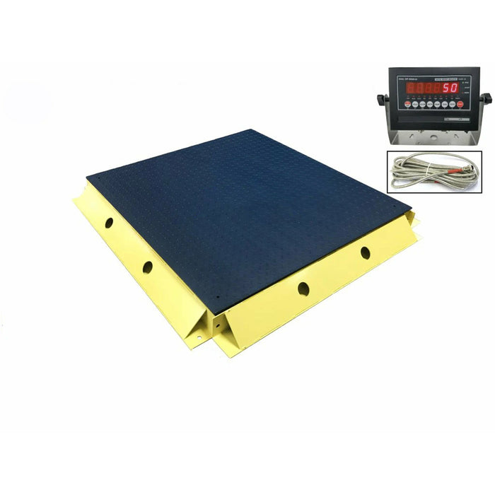 SellEton SL-800-7x7-30K NTEP Floor Scale 84" x 84" / 30,000 lbs x 5 lb with 2 Protection Bumper Guards