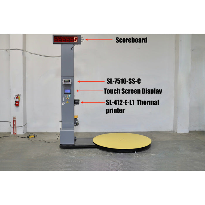 SellEton SL-K120 Industrial Pre-Stretch Wrapping Machine with Built-in Scale l 5000 lbs x 1 lb