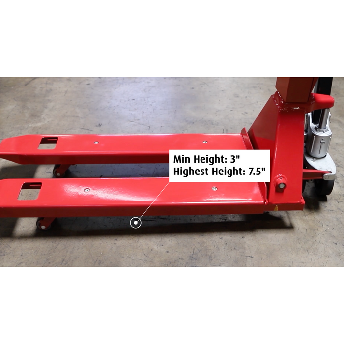 SL-5000-E-Narrow Pallet jack scale for European pallet or smaller pallets