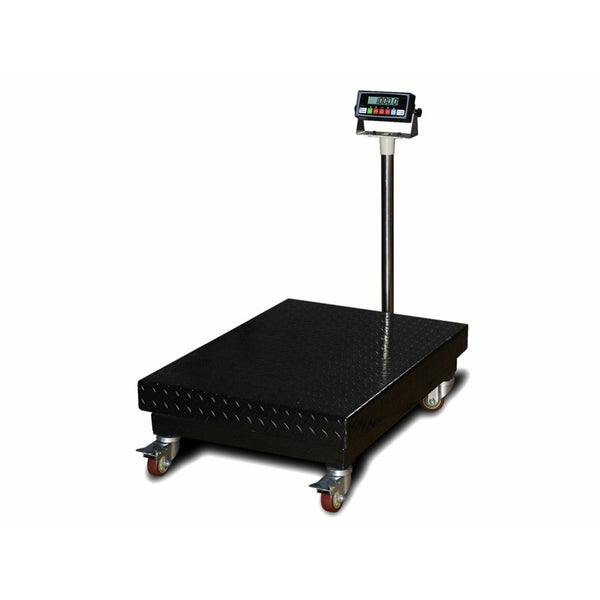 SL-B800 Mobile Bench Scale with Lockable Casters – 22" x 32" – 800 lb x 0.05 lb