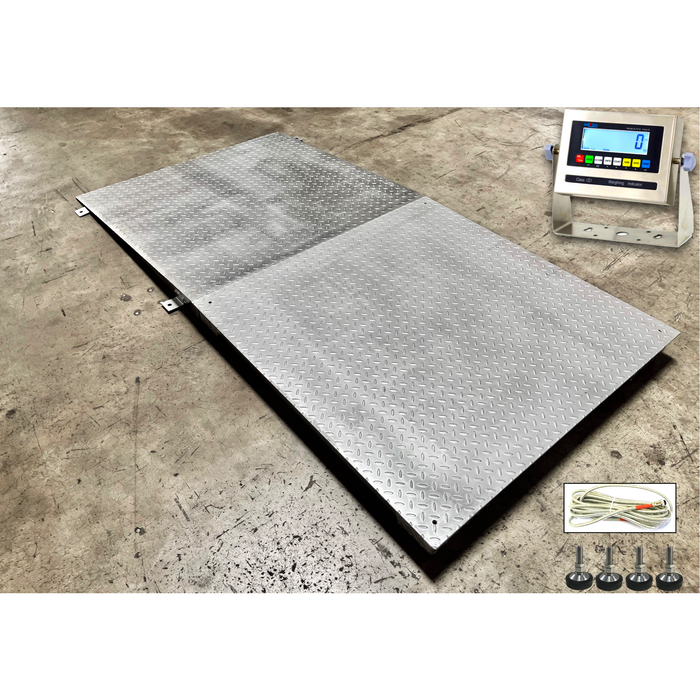 SL-4x4-Galvanized NTEP ( Legal for trade ) Heavy duty industrial floor scale 48" x 48"