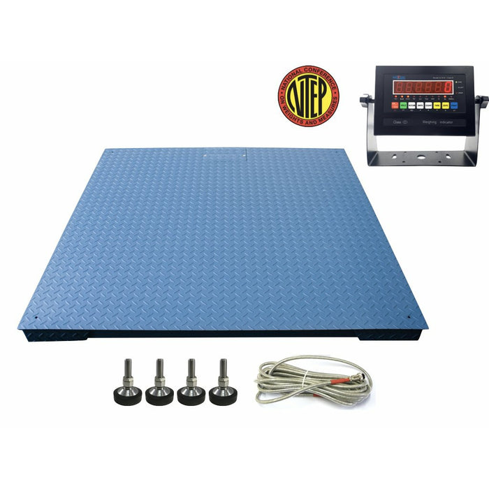 SellEton SL-800-3'x3' (36″ x 36″) NTEP (Legal for Trade) Heavy Duty Floor Scale | Capacity of 1000 lbs, 2500 lbs, & 5000 lbs | Industrial Scale