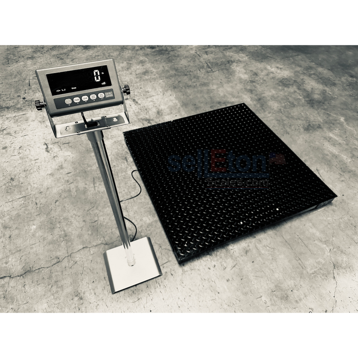 Selleton SL-7517-4x4 Industrial Floor Scale - Advanced Weighing Solution with Data Transfer, Alarm & Animal Weighing Features