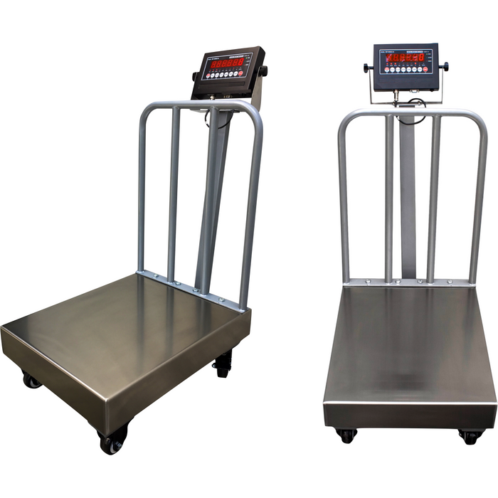 SL-915-BW  NTEP Legal for trade Bench Scale with Wheels and Backrail