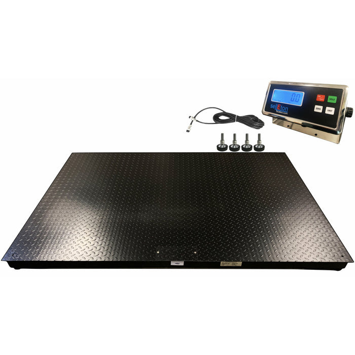 SellEton SL-4'x5' (48" x 60") Floor Scale /Pallet Scale with Metal Indicator