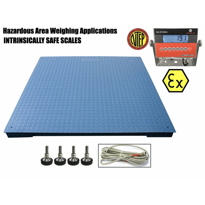 SellEton SL-4x4-Explosion proof  (Legal) Industrial 48" x 48" intrinsically safe NTEP Floor scale