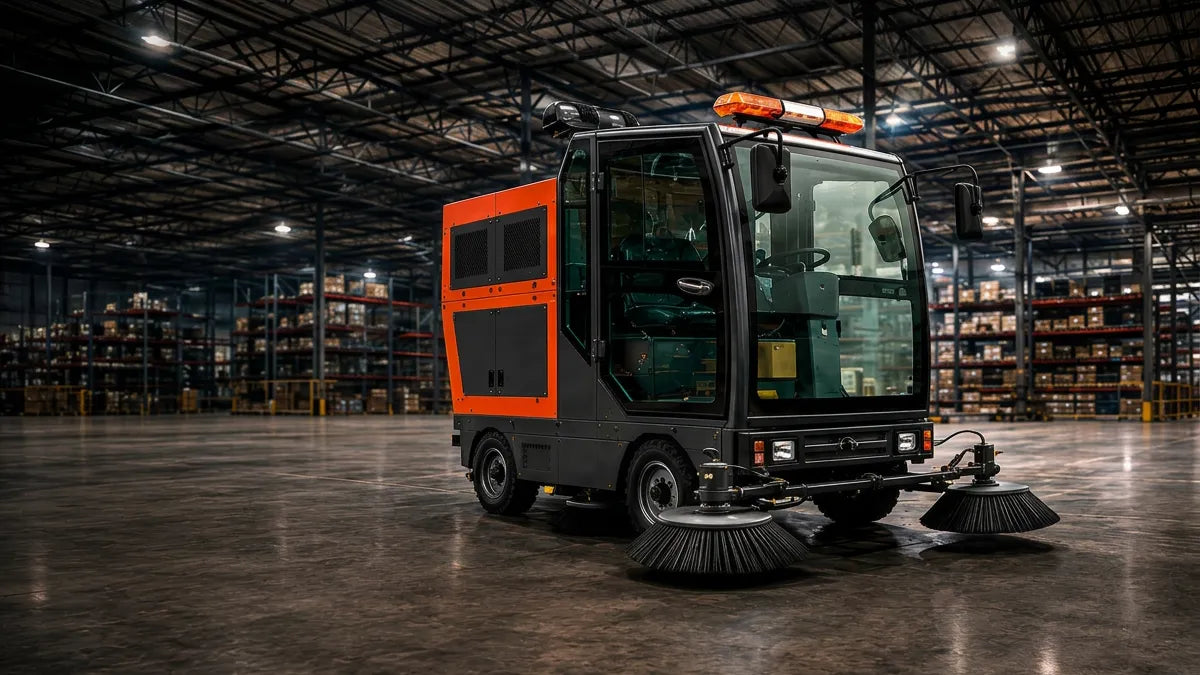 Industrial Warehouse Floor Sweeper