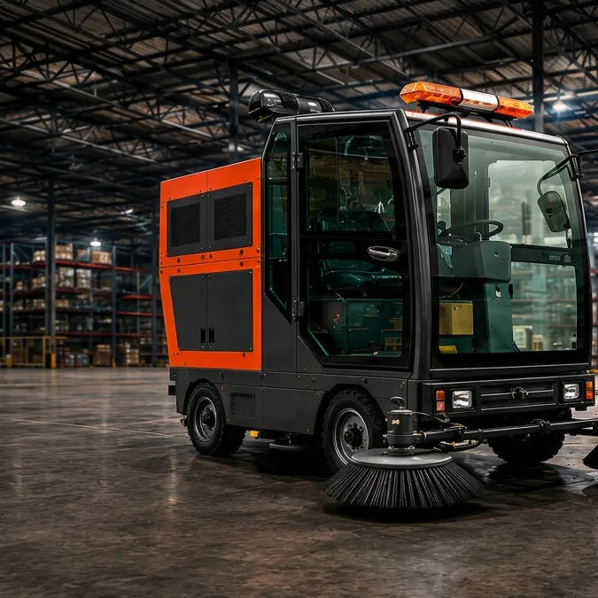 Industrial Warehouse Floor Sweeper