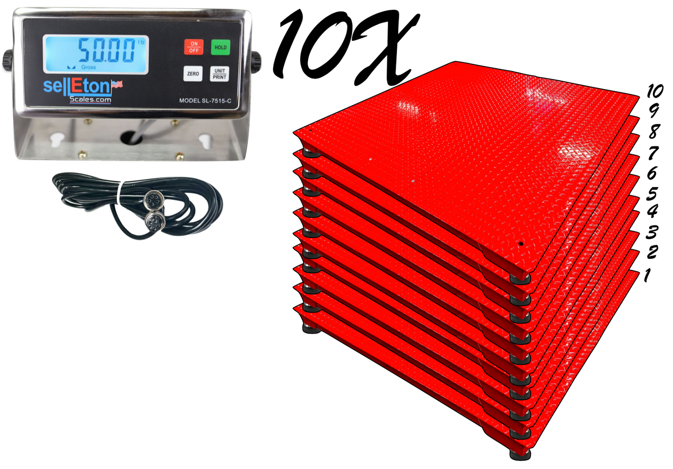 SL-700 Multi-pack Floor Scales