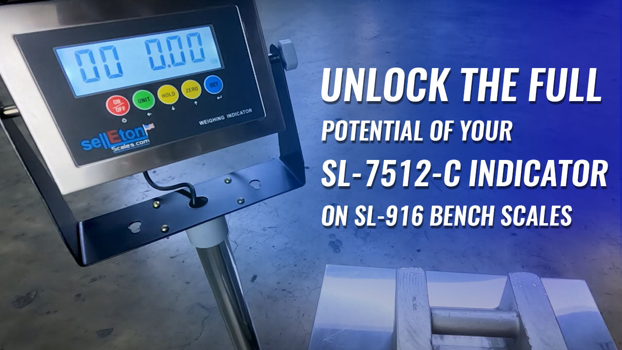 Calibration Guide for SL-7512-C Indicator on SL-916-Bench Scales