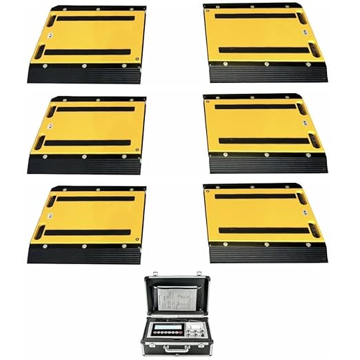 SellEton SL-928-1624-4  16" x 24" x 2" Four Portable Weigh Pads/ Indicator & Printer/ 100,000 lb x 20 lb