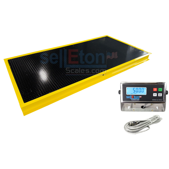SellEton 96" x 48" ( 8' x 4' ) Floor Scale with Pit Frame, for above & in-ground use