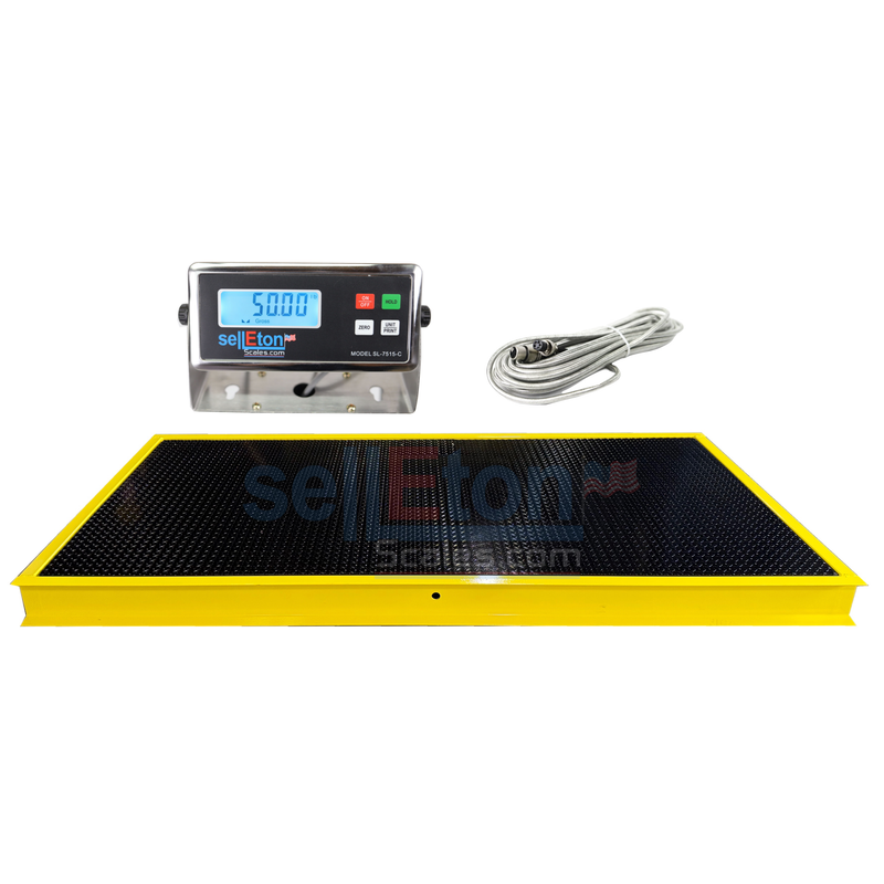 SellEton 96" x 48" ( 8' x 4' ) Floor Scale with Pit Frame, for above & in-ground use