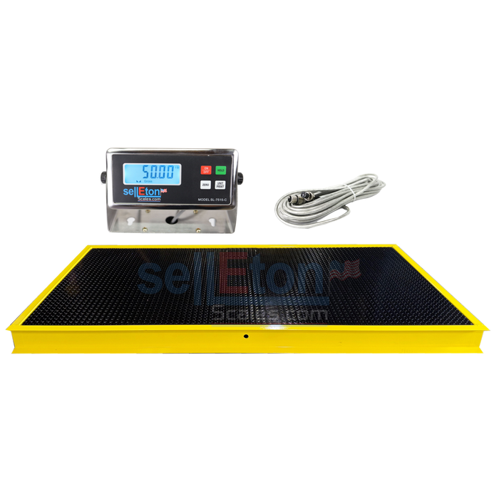SellEton 96" x 48" ( 8' x 4' ) Floor Scale with Pit Frame, for above & in-ground use