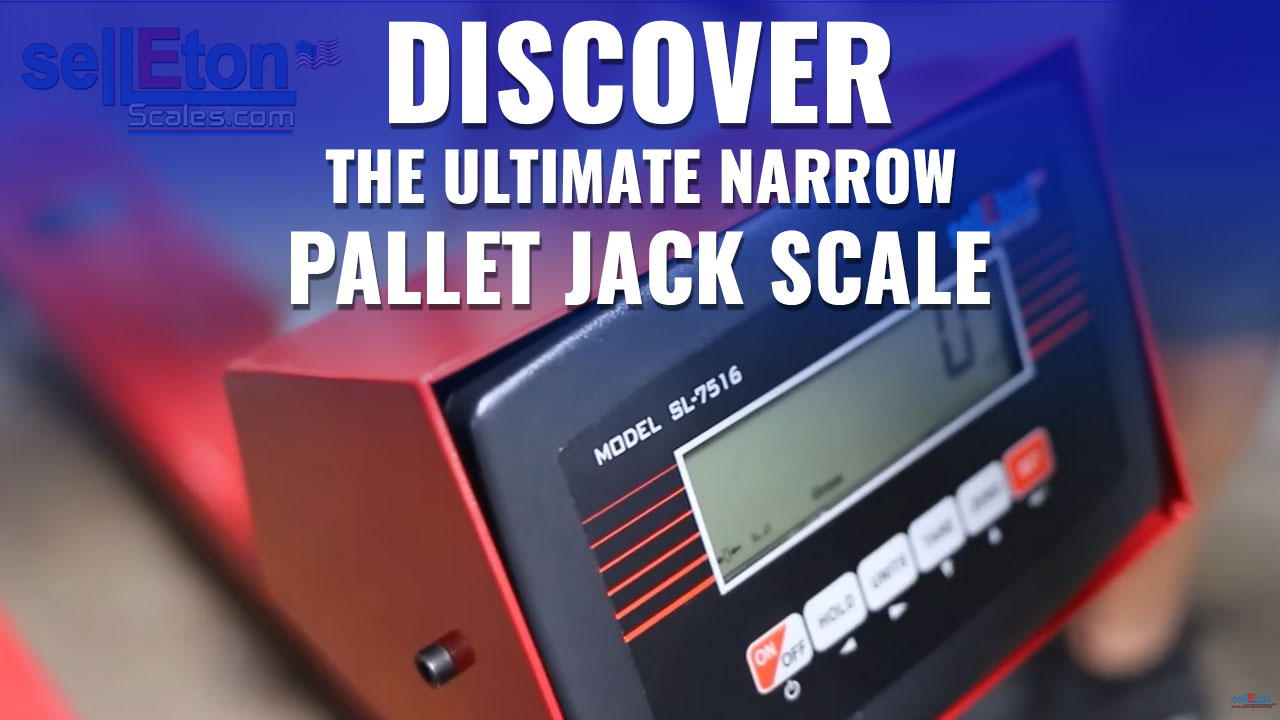 SL-5000-E-Narrow Pallet Jack Scale For Smaller (European) Pallets