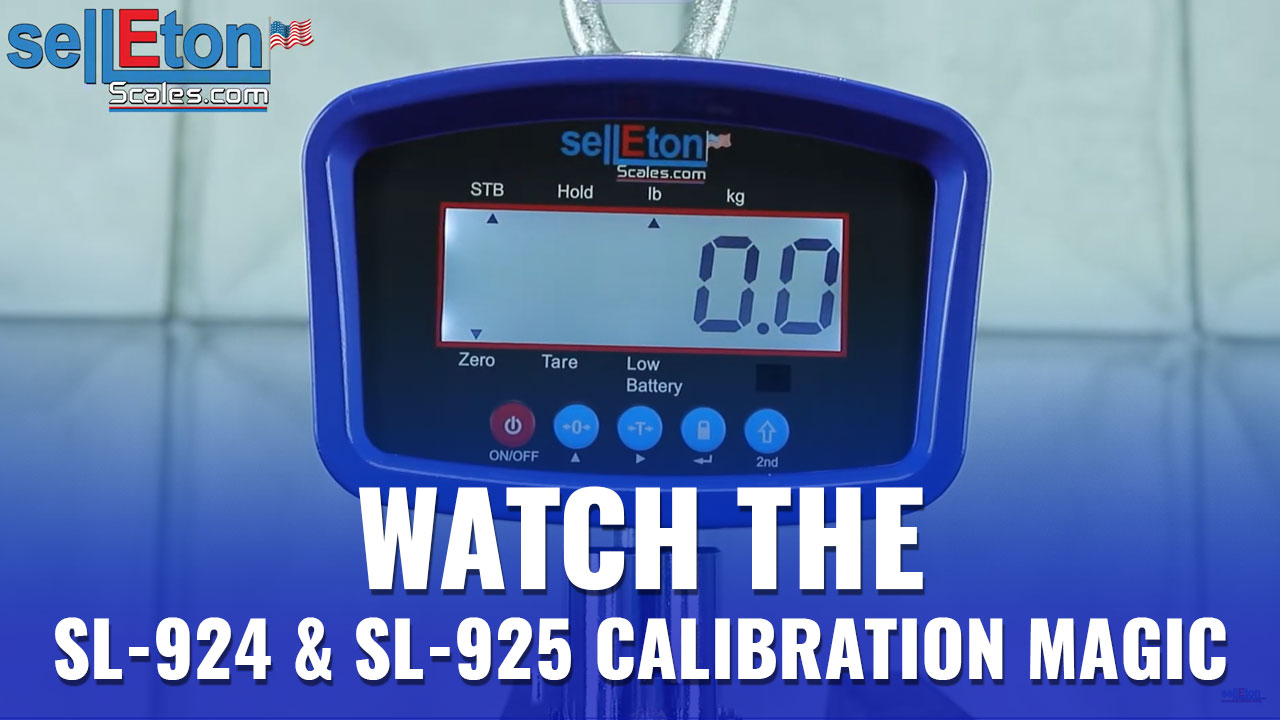 SellEton SL-924, SL-925 Crane Scale Series Calibration Process!