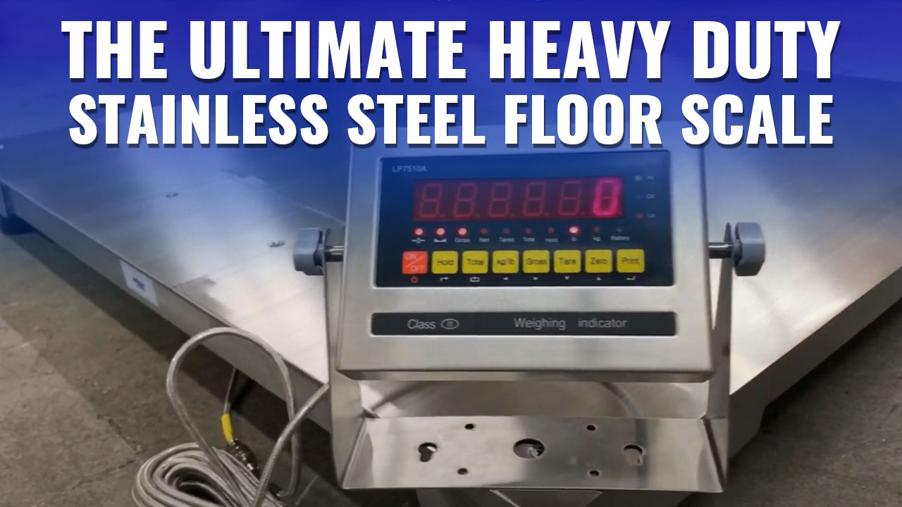 SellEton's Heavy Duty Stainless Steel Floor Scale NTEP Approved Fully Washdown