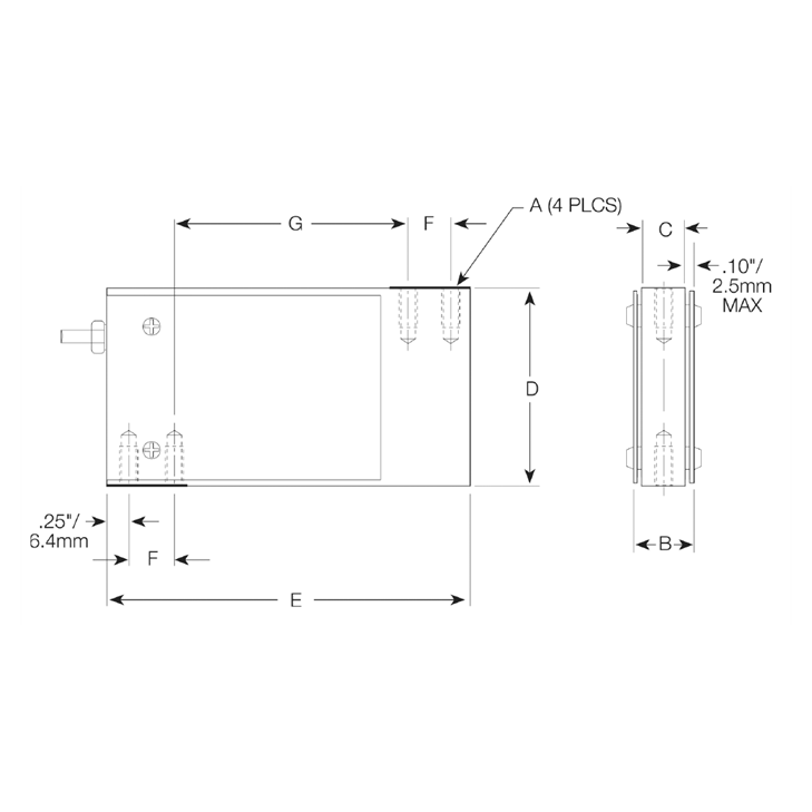 VPG® Sensortronics® 60051 Stainless Steel, Single Point Beam Load Cell