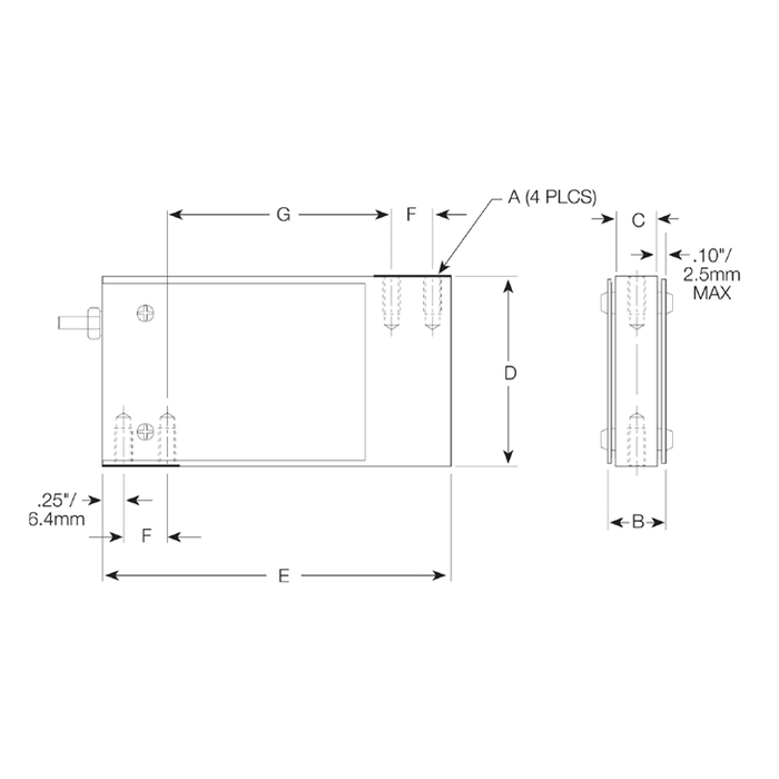 VPG® Sensortronics® 60051 Stainless Steel, Single Point Beam Load Cell