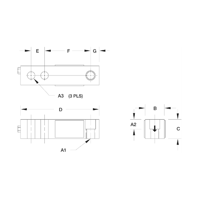 VPG® Sensortronics® 65023A-5297 Alloy Steel, Single-Ended Beam Load Cell