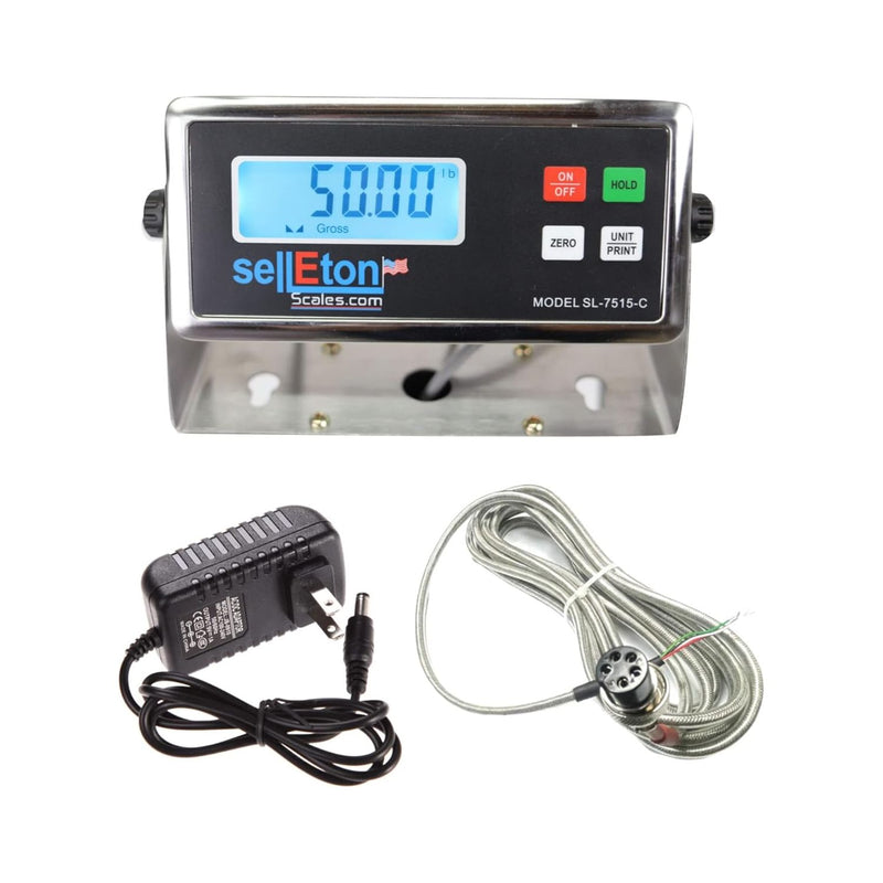 SellEton Replacement SL-7515-C Indicator, Compatible with any floor scale or bench scale!