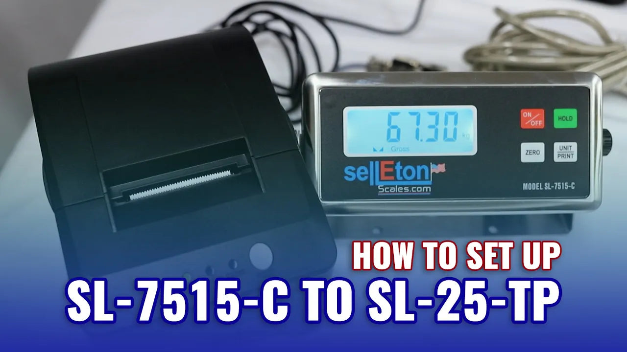 How to Setup SellEton SL-7515-C Indicator to SL-25 Printer