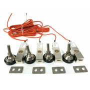 SellEton GX-1 small envelope shear beam load cells, pack of 4, M12 feet and spacers
