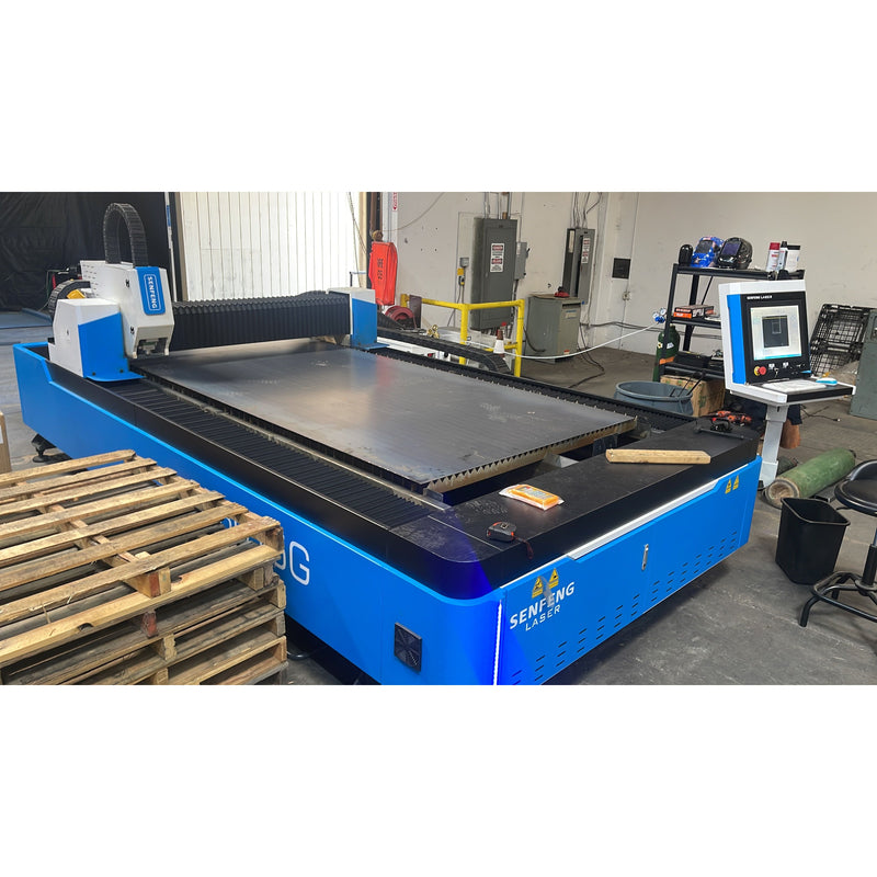 USED Senfeng 1.5kw Fiber laser machine ( fits 5x10 sheets )
