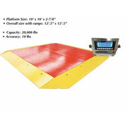 SellEton SL-960 10 ft x 10 ft ultra low cargo pancake scale