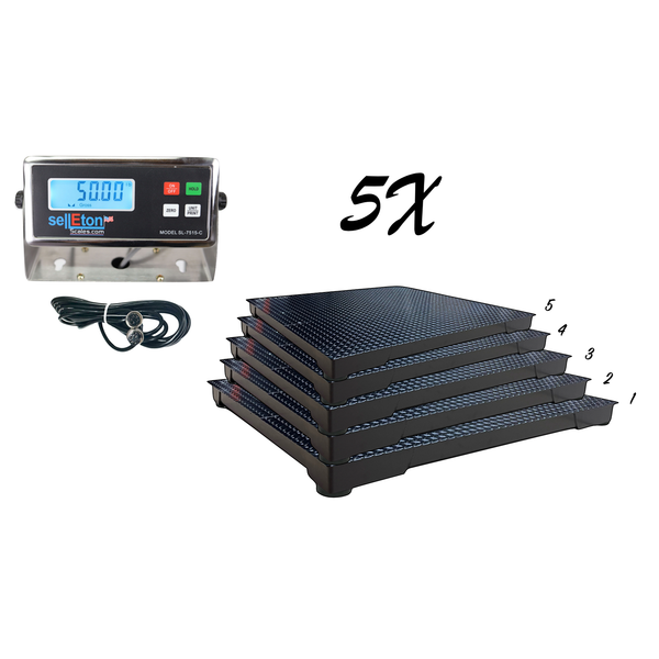 SL-700-3x3 Multi-pack Floor Scales